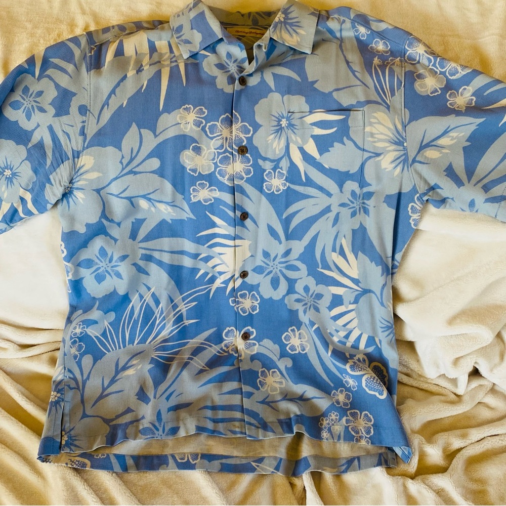 Blue Floral Men's Shirt
